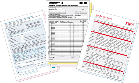 Carbon Copies - Custom printed carbon copy forms for your business.